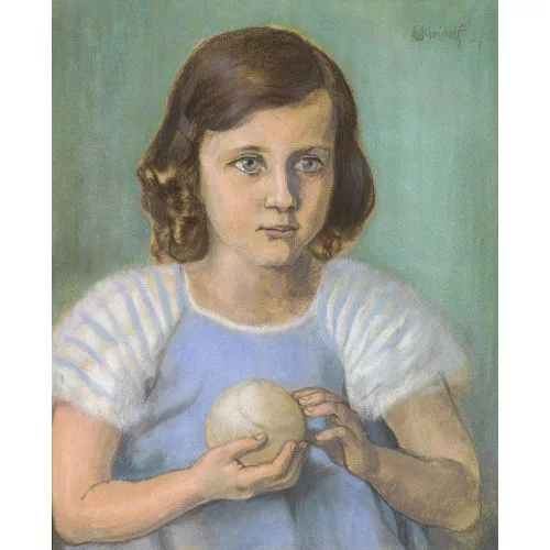 Ernst Kreidolf — Mädchen mit Ball.