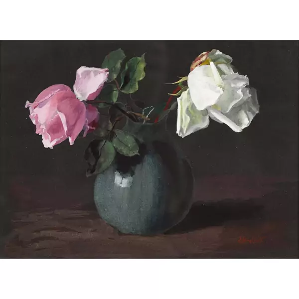 Rosenpaar in Vase