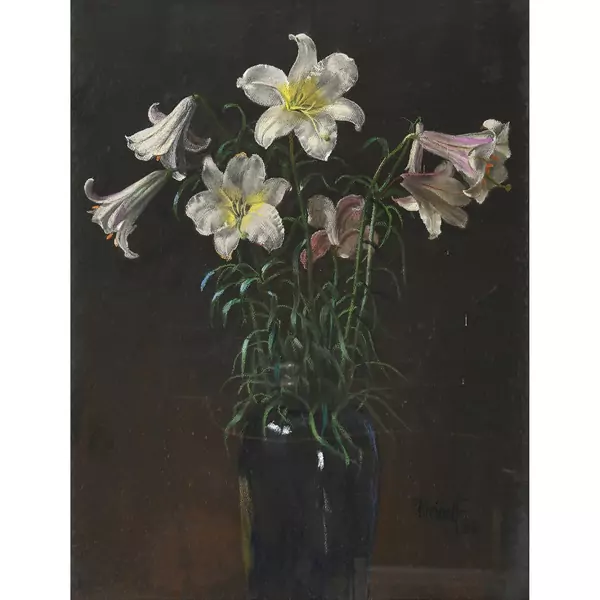 Königslilien in einer Vase