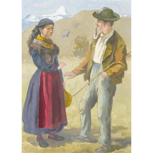 Ernst Kreidolf — "Begegnung".