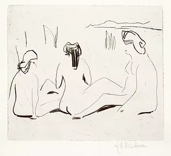 Ernst Ludwig Kirchner — Drei Badende an den Moritzburger Seen