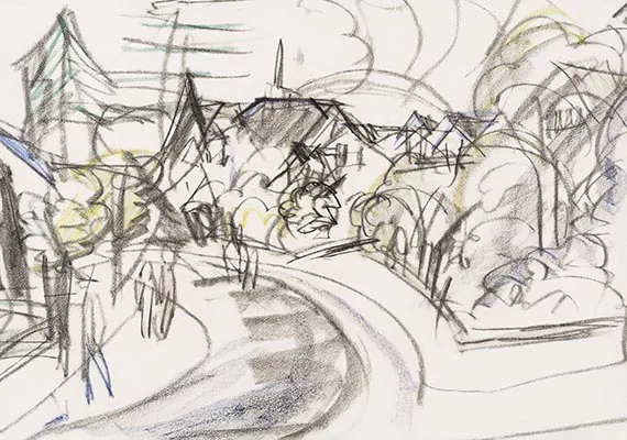 Ernst Ludwig Kirchner — Straße in Königstein