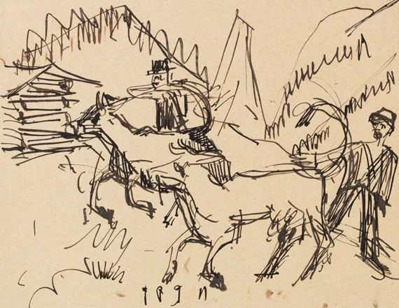Ernst Ludwig Kirchner — Hirten und Kühe auf der Stafelalp
