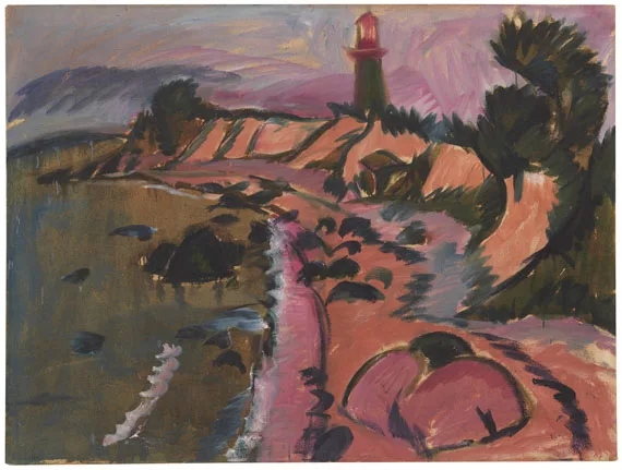 Ernst Ludwig Kirchner — Fehmarnküste mit Leuchtturm