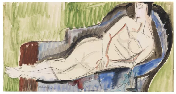Ernst Ludwig Kirchner — Liegender weiblicher Akt