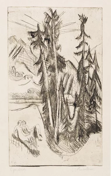 Ernst Ludwig Kirchner — Berglandschaft mit Liebespaar