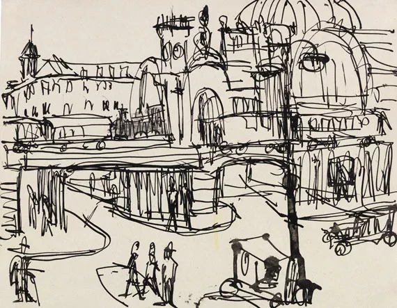 Ernst Ludwig Kirchner — Hauptbahnhof in Dresden