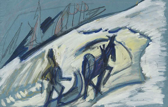 Ernst Ludwig Kirchner — Bauer mit Pferdeschlitten