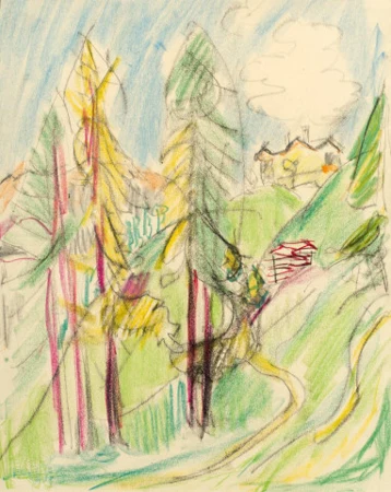 Sertigtal, Blick Richtung Clavadel und Stafelalp, um 1925