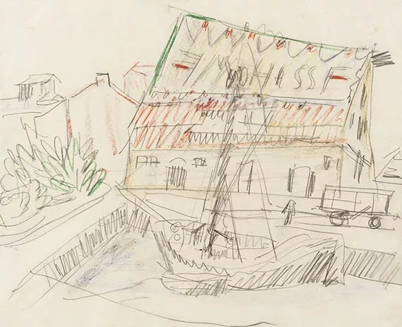 Ernst Ludwig Kirchner — Bootshafen auf Fehmarn