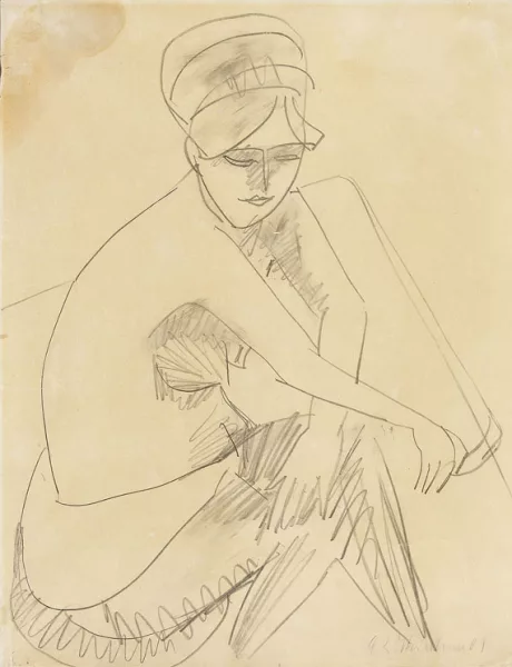 Ernst Ludwig Kirchner — Weiblicher sitzender Akt