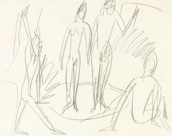 Ernst Ludwig Kirchner — Badende am Fehmarnstrand