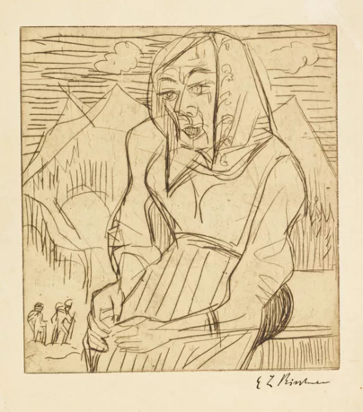 Ernst Ludwig Kirchner — Sitzende Bäuerin