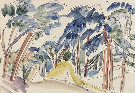 Ernst Ludwig Kirchner — Sanddünen unter Bäumen