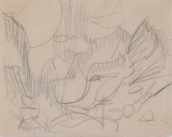 Ernst Ludwig Kirchner — Berglandschaft mit Wolken, ca. 1920