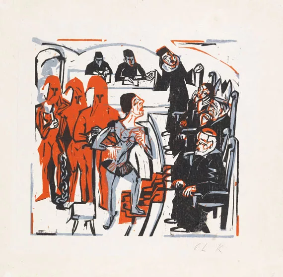 Ernst Ludwig Kirchner — Gerichtsszene aus Shaw?s heiliger Johanna