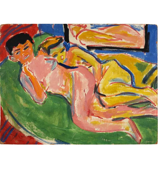 Ernst Ludwig Kirchner — Fränzi mit Freundin (Fränzi und Marcella) - Zwei liegende Akte