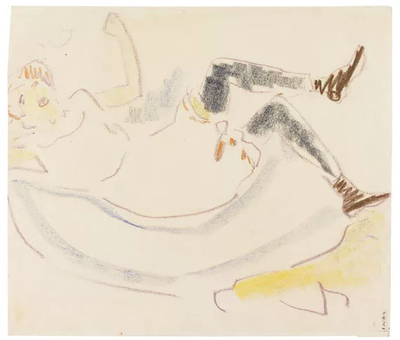 Ernst Ludwig Kirchner — Liegendes Mädchen
