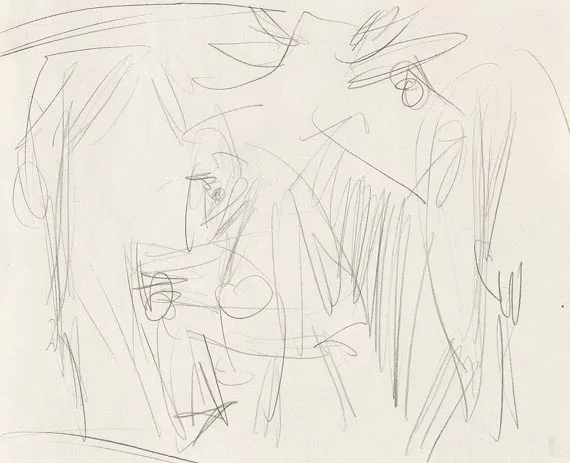 Ernst Ludwig Kirchner — Alpbauer beim Melken