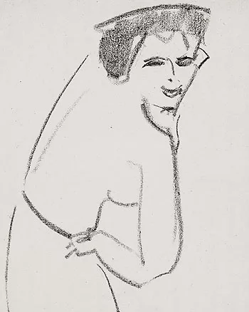 Ernst Ludwig Kirchner — Weibliche Halbfigur (Dodo)