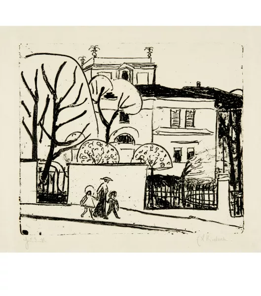 Ernst Ludwig Kirchner — Villa im Garten (Villa mit Garten im Frühling)