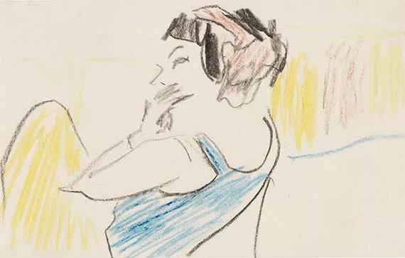Ernst Ludwig Kirchner — Sitzende Tänzerin