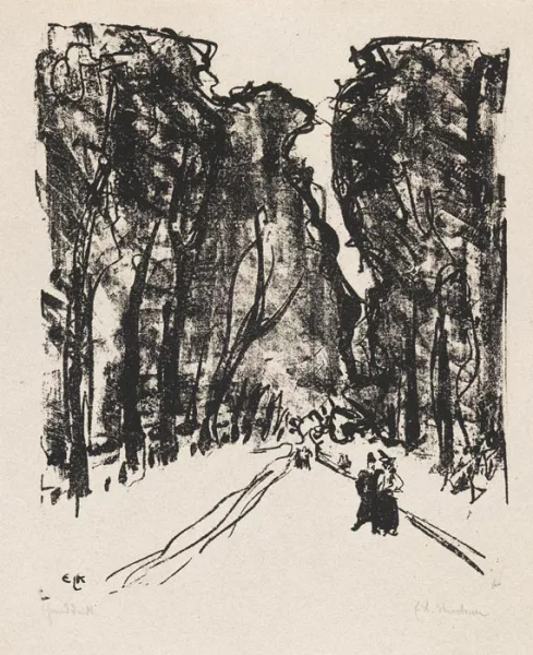 Ernst Ludwig Kirchner — Allee am Abend