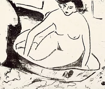Ernst Ludwig Kirchner — Mädchen im Badetub