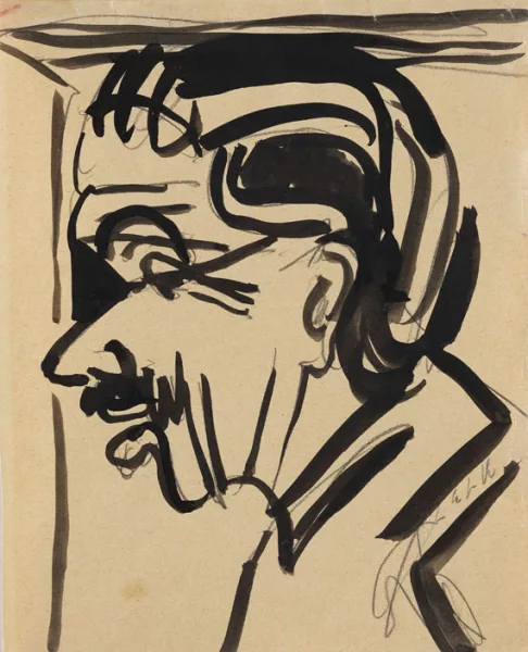 Ernst Ludwig Kirchner — Männerporträt