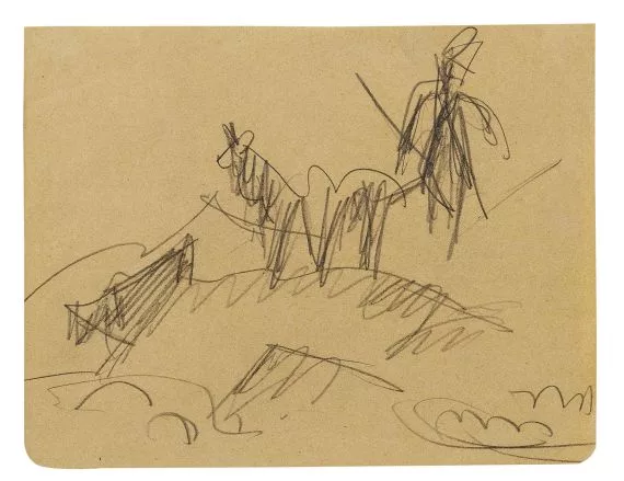 Ernst Ludwig Kirchner — Hirte mit Ziege und Kuh im Gebirge