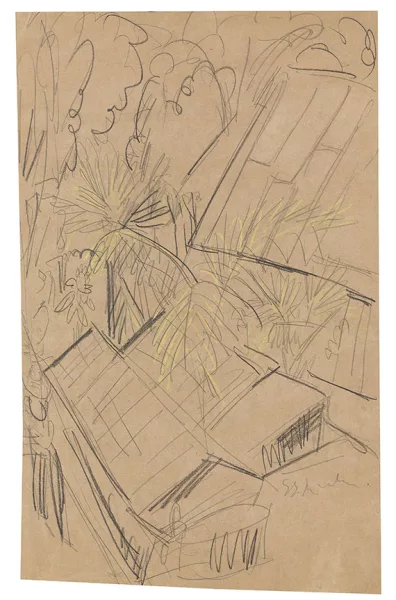 Ernst Ludwig Kirchner — Gewächshäuser in Königstein