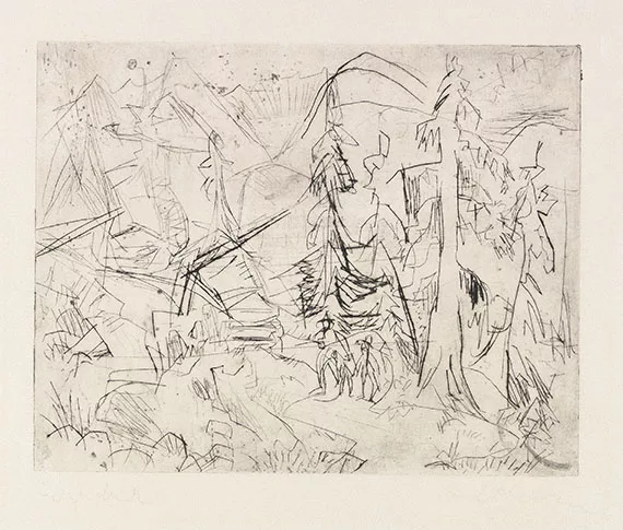 Ernst Ludwig Kirchner — Tannen und Hütten