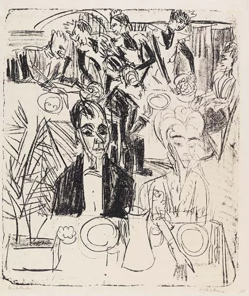 Ernst Ludwig Kirchner — Dinertafel-Sanatorium