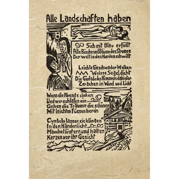Ernst Ludwig Kirchner — "Alle Landschaften haben...".