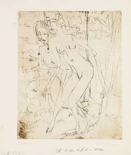 Ernst Ludwig Kirchner — Laufende Mädchen im Walde