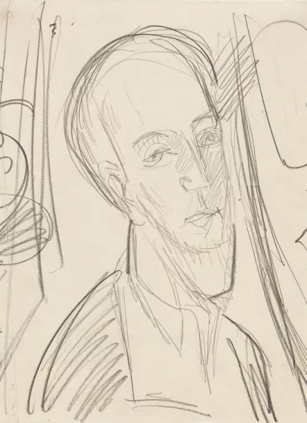 Ernst Ludwig Kirchner — Porträt Hugo Biallowons