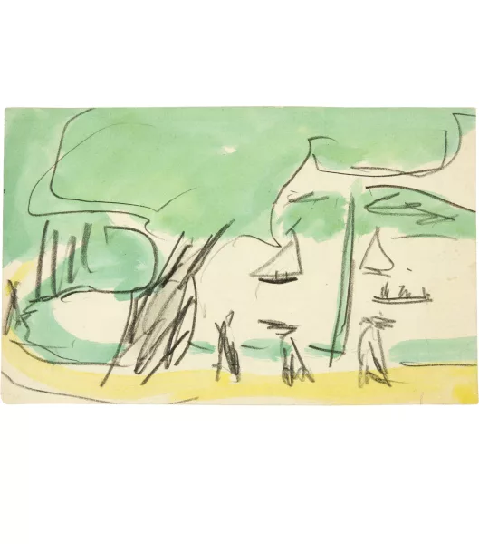 Ernst Ludwig Kirchner — Segelboote auf dem Müggelsee