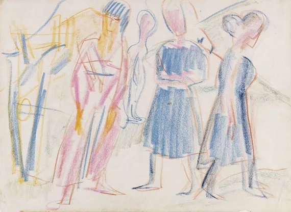 Ernst Ludwig Kirchner — Frauen in Landschaft