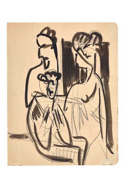 Ernst Ludwig Kirchner — Drei Figuren, ca. 1927