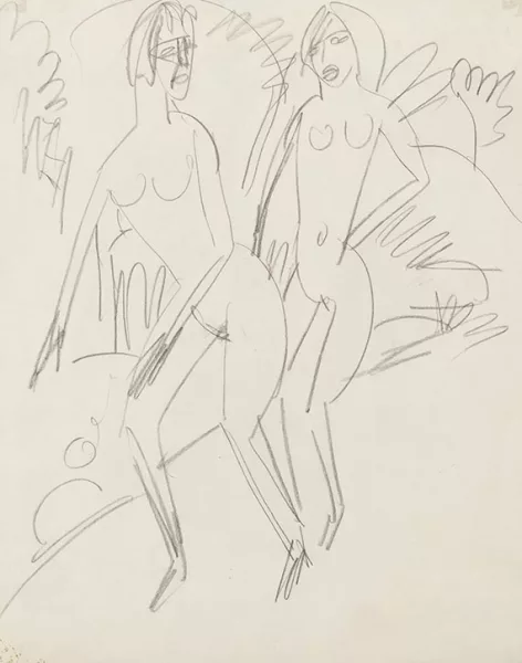 Ernst Ludwig Kirchner — Zwei Badende an der Fehmarnküste