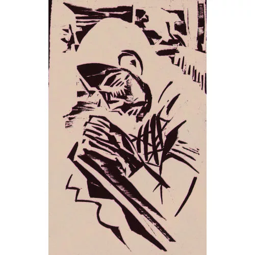 Ernst Ludwig Kirchner — Strickendes Mädchen.