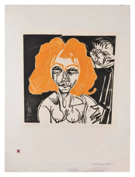 Ernst Ludwig Kirchner — Rothaarige Frau - Mie und Gothein