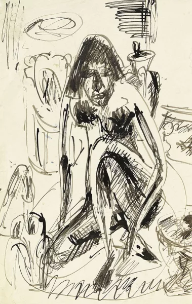 Ernst Ludwig Kirchner — Sitzende Frau im Tub