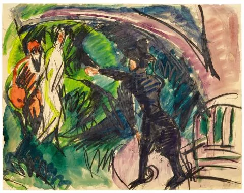 Ernst Ludwig Kirchner — Pantomime Reimann I