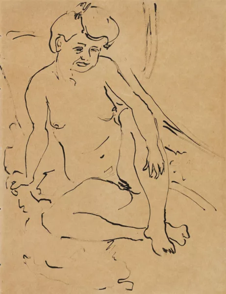 Ernst Ludwig Kirchner — Sitzender Akt (Dodo)