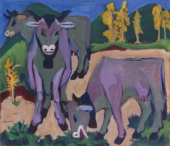 Ernst Ludwig Kirchner — Kühe im Herbst
