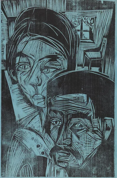 Ernst Ludwig Kirchner — Bauernpaar in der Hütte (Andres und Annamargret Müller)