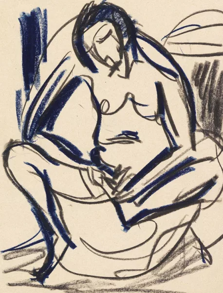 Ernst Ludwig Kirchner — Sitzender weiblicher Akt