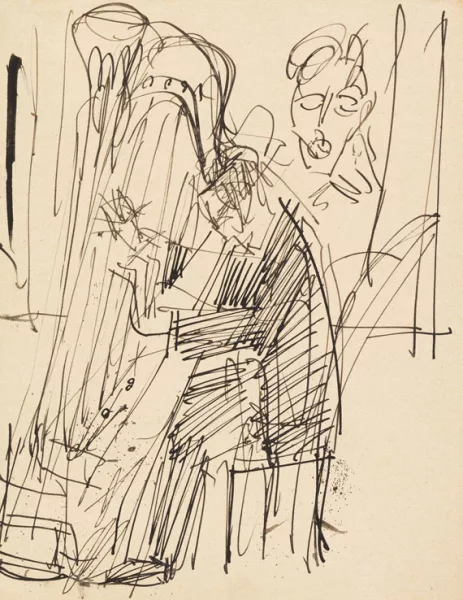 Ernst Ludwig Kirchner — Harfenspieler