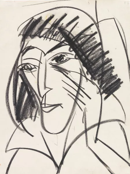 Ernst Ludwig Kirchner — Mädchenkopf (Erna)